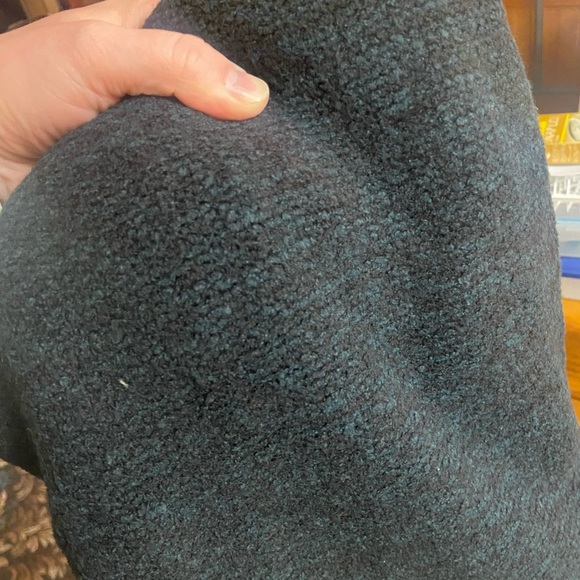 Loft  Long Open Front Vest Dark Teal Cotton Blend Cozy Soft Size Medium - Picture 10 of 10